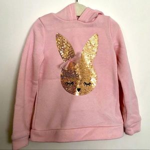 Pink/Gold Bunny Hoodie